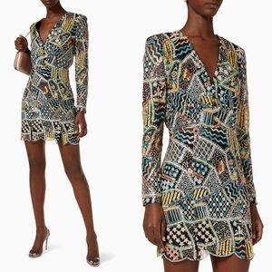 ELLIATT Bermuda Dress in Sequin Mesh Size Large